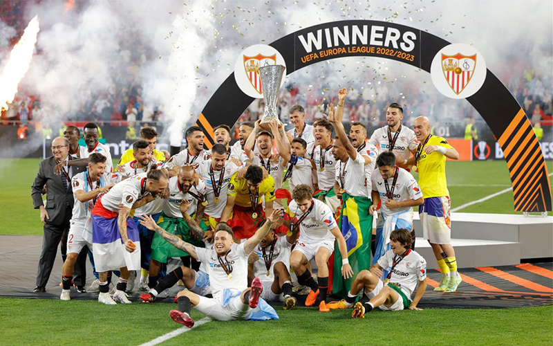 Sevilla đang là đội vô địch Europa League nhiều nhất